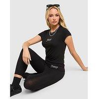 JUICY COUTURE Diamante Baby T-Shirt - Black - Womens