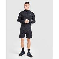 Technicals Harefield 1/4 Zip Top/Shorts Set - Black - Mens