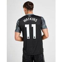 adidas Aston Villa FC 2025/26 Watkins Away Shirt - Black - Mens