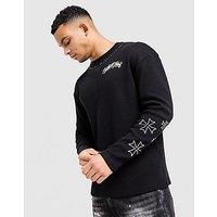 Supply & Demand Inked Long Sleeve T-Shirt - Black - Mens