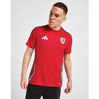 adidas Wales WEC 2025 Badge Home Shirt - Red - Mens