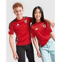 adidas Wales WEC 2025 Badge Home Shirt Junior - Red - Kids