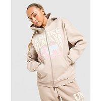 Unlike Humans Protect Full Zip Hoodie - Brown - Womens