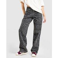 Unlike Humans Mid-Rise Loose Jeans - Black - Womens