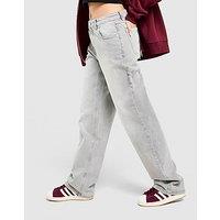 Unlike Humans Mid-Rise Loose Jeans - Grey - Womens