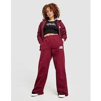 Unlike Humans Bubble Wide Leg Joggers - Burgundy - Womens