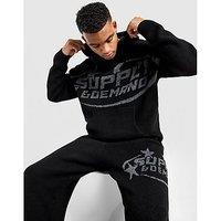 Supply & Demand Fragment Knit Hoodie - Black - Mens