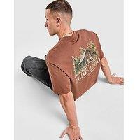 Unlike Humans Pines T-Shirt - Brown - Mens