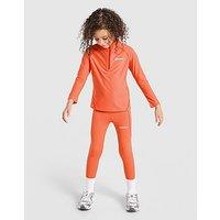 Berghaus Girls' Stride 1/4 Zip/Leggings Set Children - Orange - Kids