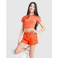 Berghaus Girls' Logo T-Shirt/Shorts Set Junior - Orange