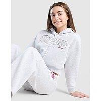 Pink Soda Sport Girls' Sage Crop Full Zip Hoodie Junior - Grey