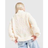 Pink Soda Sport Borg Full Zip Fleece Junior - White - Kids