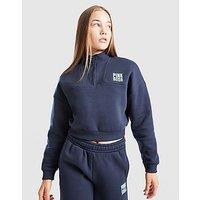 Pink Soda Sport Girls' Lila Crop 1/4 Zip Top Junior - Blue - Kids