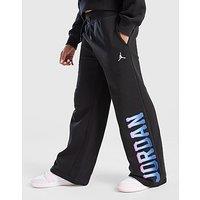 Jordan Girls' Fade Wide Leg Joggers Junior - Black