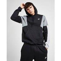 Nike Club Fleece Colour Block Hoodie - Black - Mens