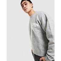 Unlike Humans Fuzzy Crew Jumper - Grey - Mens