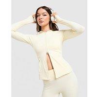 DAILYSZN Sculpt Full Zip Hoodie - Cream - Womens