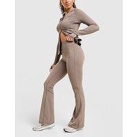 DAILYSZN Sculpt Flare Leggings - Brown - Womens