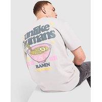 Unlike Humans Ramen T-Shirt - Grey - Mens