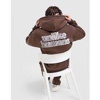 Unlike Humans Hidden Full Zip Hoodie - Brown - Mens