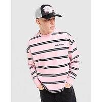 Unlike Humans Jem Long Sleeve T-Shirt - Pink - Mens