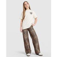 Pink Soda Sport Girls' Leopard Denim Jeans Junior - Brown