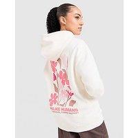Unlike Humans Flower Overhead Hoodie - White - Womens