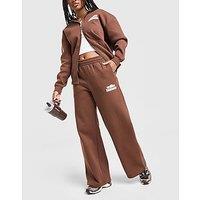 Unlike Humans Bubble Wide Leg Joggers - Brown - Womens