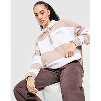 Unlike Humans Panel Polo Shirt - Brown - Womens