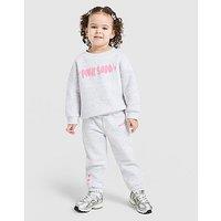Pink Soda Sport Girls' Fade Crew Tracksuit Infant - Grey
