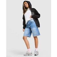 Unlike Humans Jorts - Blue - Womens