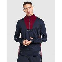 Red Run Activewear Crimson Wave Tech 1/4 Zip Top - Blue - Mens