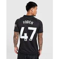 PUMA Manchester City FC 2025/26 Foden #47 Away Shirt - Black - Mens
