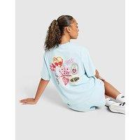 Unlike Humans Patch Boxy T-Shirt - Blue - Womens