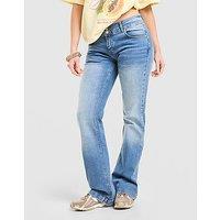 Unlike Humans Flare Jeans - Blue - Womens