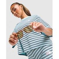 Unlike Humans Mara Stripe T-Shirt - Blue - Womens