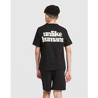 Unlike Humans T-Shirt/Shorts Set Junior - Black - Kids