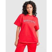 MONTIREX Athleisure Club Boyfriend T-Shirt - Red - Womens