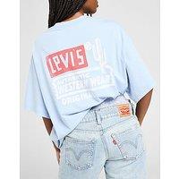 LEVI'S Western T-Shirt - Blue - Womens