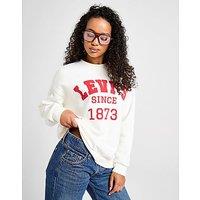 LEVI'S Sport Logo Crew Sweatshirt - White - Womens