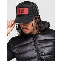 John Hatter & Co No Pain No Gain Rubber Trucker Cap - Black