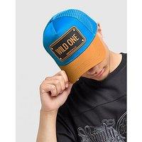 John Hatter & Co Wild One Rubber Trucker Cap - Blue