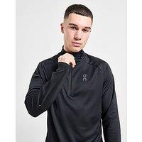 On Running Climate 1/4 Zip Top - Black - Mens