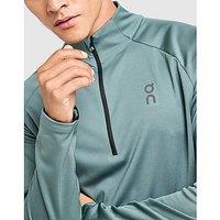 On Running Climate 1/4 Zip Top - Green - Mens