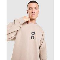 On Running Club Crew Swreatshirt - Beige - Mens