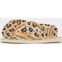 Havaianas Slim Animal Print Flip Flops Women's - Beige
