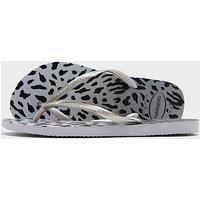 Havaianas Slim Animal Print Flip Flops Women's - Grey