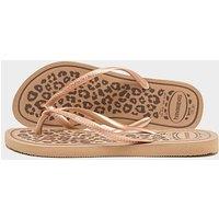 Havaianas Slim Animal Print Flip Flops Women's - Beige