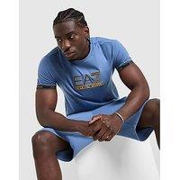 EA7 Emporio Armani Tape Logo T-Shirt - Blue - Mens