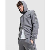 EA7 Emporio Armani Tape Full Zip Hoodie - Grey - Mens
